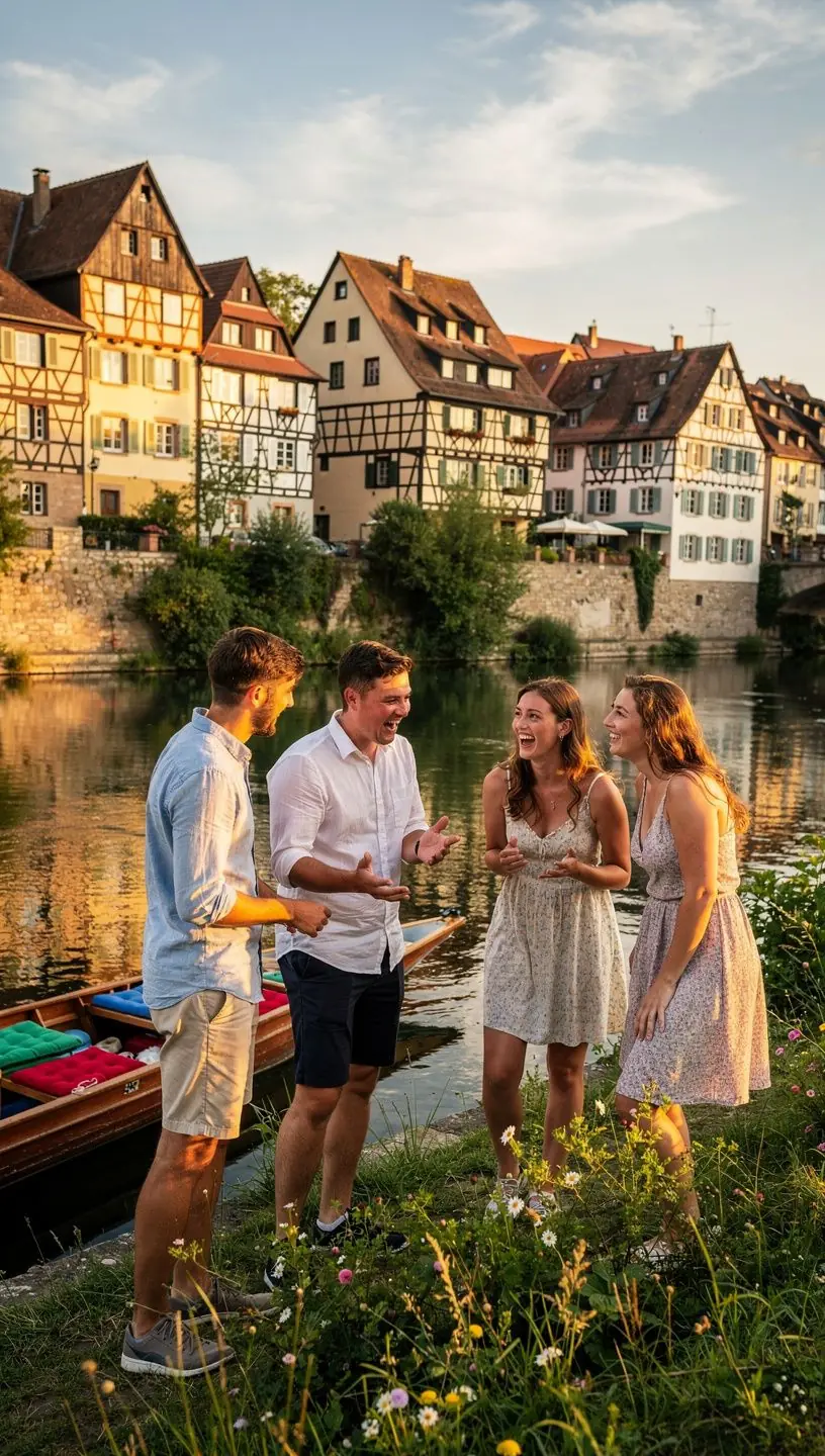 Ein Blick auf die Universität Tübingen mit ihrem beeindruckenden Campus im Hintergrund.